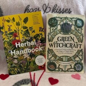 Witchy/herbal book duo